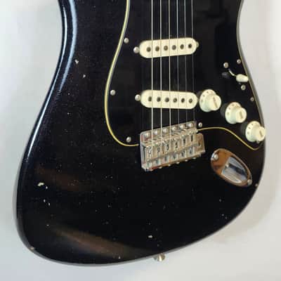 Fender Custom Shop Time Machine '63 Stratocaster Journeyman Relic, Black Sparkle, Closet Classic Hardware, AAA Rosewood FB, w/HSC image 4