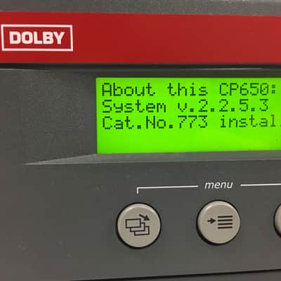 Dolby CP650 Digital Cinema Surround Sound Processor w/ Service and Installation manual image 6