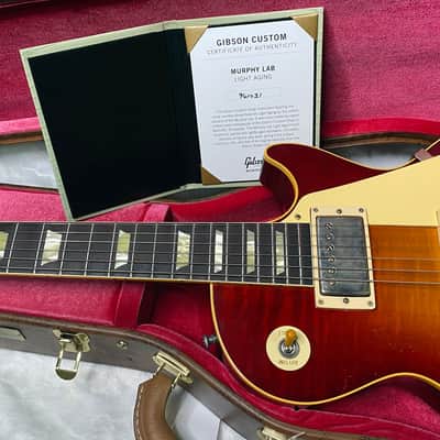 NEW! Gibson Custom Shop 1959 Les Paul Standard Murphy Lab Light Aged - Dark Cherry - Only 8.55 lbs - One Off! Dealer Select - Authorized Dealer - G07378 image 13