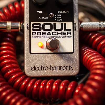Electro-Harmonix Soul Preacher Compressor/Sustainer Guitar Effects Pedal image 2