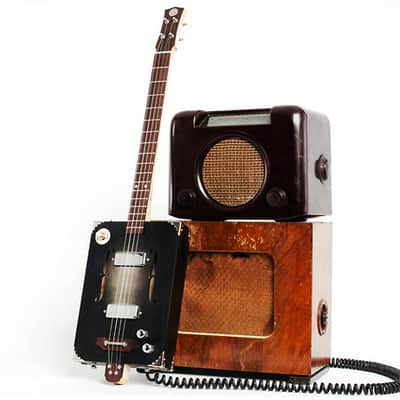 Drummond & Hammett Black Jack 2020 Cigar Box Guitar image 6