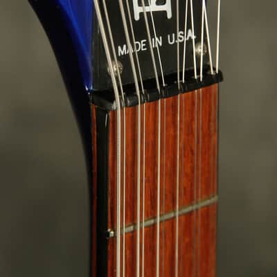 1986 Rickenbacker 620/12 string Midnight Blue BT Black binding + hardware image 8