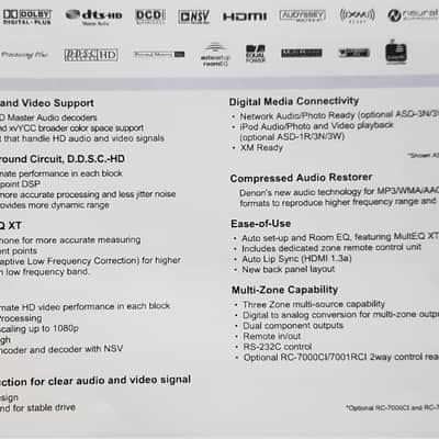 Denon AVR-2808CI 7.1 110 watts x 7 HDMI Surround Receiver image 15