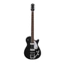 Gretsch G5260T Electromatic Jet Baritone Solid Body 6-String Electric Guitar with Bigsby, 12-Inch Laurel Fingerboard, and Bolt-On Maple Neck (Right-Hand, Black)
