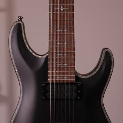 Schecter Hellraiser C-7 Passive - Rosewood Fingerboard, Black, B-Stock image 4