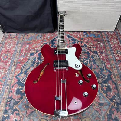 Epiphone Riviera Reissue *Pro Setup* HH Peerless Cherry OHSC - 1997 image 9