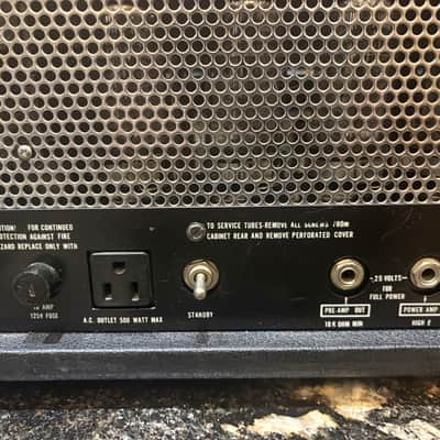 1970s Ampeg SVT Curved Line 300-Watt Bass Amplifier Head Black image 12