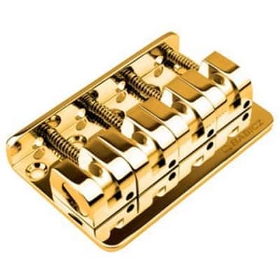 Babicz FCH Z SERIES 4 String Bass Bridge, Gold image 4