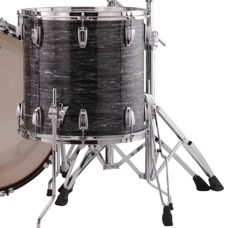 Ludwig Classic Maple 16" Floor Tom , Vintage Black Oyster - In Stock image 1