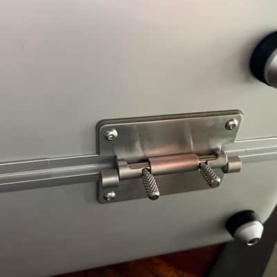 Buchla Tiptop 200t series with BPNYC ZERO Halliburton Eurorack Modular Travel Case NOS SILVER 122hp 9U image 17