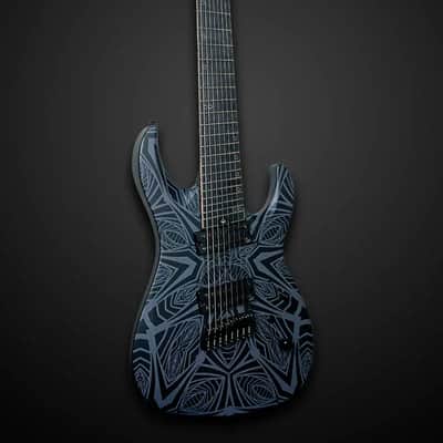 Legator N8F-INK Ninja Bolt-On 8-String Multi-Scale Electric Guitar - Satin Ilya Black image 3