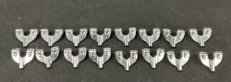 PREMIER BASS DRUM CLAWS 1970'S - CHROME LOT OF 16 image 1