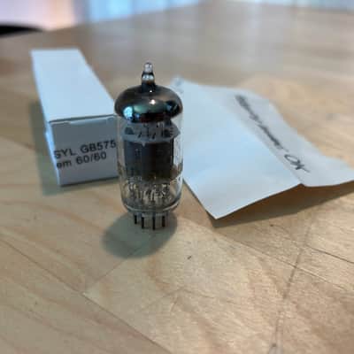 Immagine Sylvania GB Gold 5751 tube, vintage, tests like new, for Fender amp-very rare - 11
