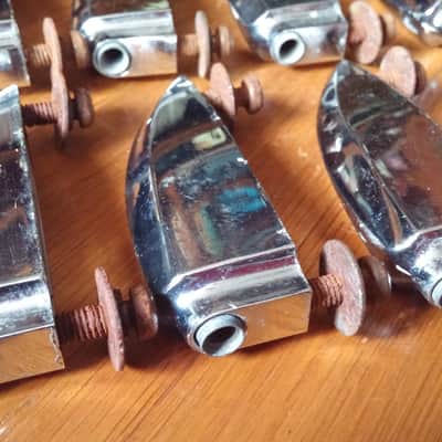 Royal Star Hoshino Pre Tama Crystar Bass Drum LUGS SET OF 8 60s 70s SONOR TEARDROP 16 AVAILABLE image 7