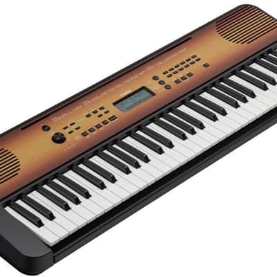 Yamaha PSR-E360 61-Key Portable Keyboard 2019 - Present - Maple image 2