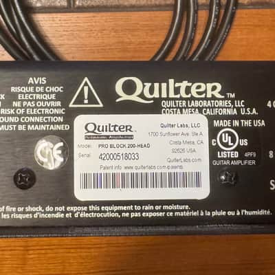 Quilter Pro Block 200 200W Guitar Head 2010s - Black image 5