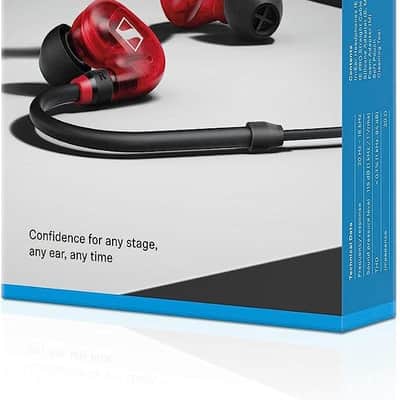 Sennheiser Professional IE 100 PRO Dynamic In-Ear Monitoring Headphones, Red image 5
