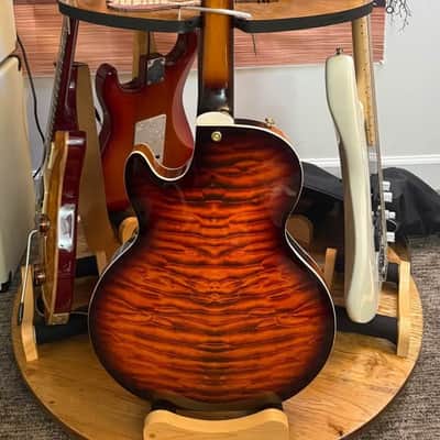 Grote LPF-001 Semi-Hollow Body Electric Guitar - Coils Splitting (Flamed Vintage Sunburst) image 4