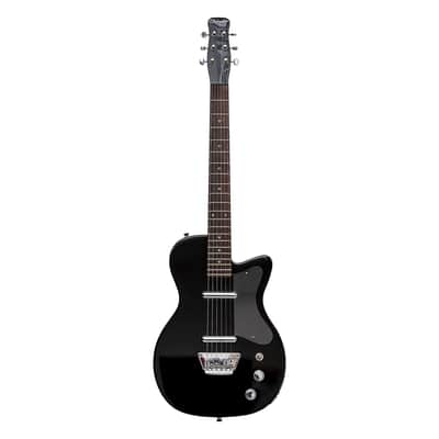 Silvertone 1303 Series Single Cut Electric Guitar - Black image 2