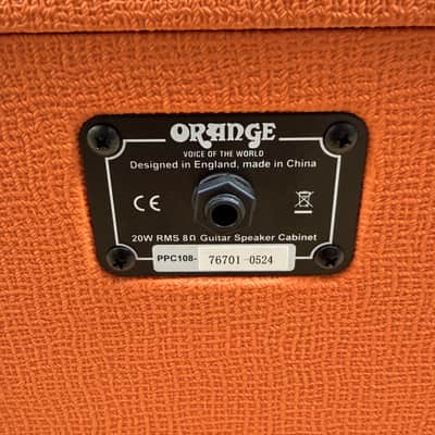 Orange PPC108 1x8" Guitar Speaker Cabinet – 20W 8 Ohm – Orange – Used image 5