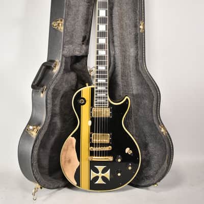 1973 Gibson Les Paul Custom James Hetfield Iron Cross Vintage Electric Guitar w/HSC image 1