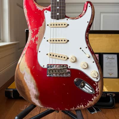 2025 Fender Custom Shop Stratocaster Pro SR25 Super Heavy Relic - Candy Apple Red image 2