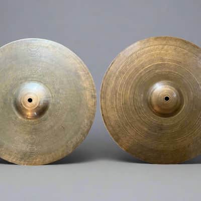 Zildjian 14" A. Zildjian Transition Stamp Hi-Hat Cymbals 1185g 1242g w/Video image 1