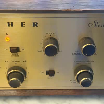 πΆβ¨ Fisher X-202 (1X-202) Tube Integrated Amplifier w/ Original Walnut Wood Case β Restored, New Tubes Installed, Fully Tested/Working image 9