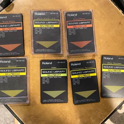 Roland R-8 / R-8M 7 Card Sound Library - Sound Data ROMs
