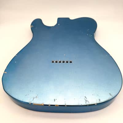 MJT Telecaster Body Alder Relic Nitro Ice Blue Metallic Light mjt6639 image 8