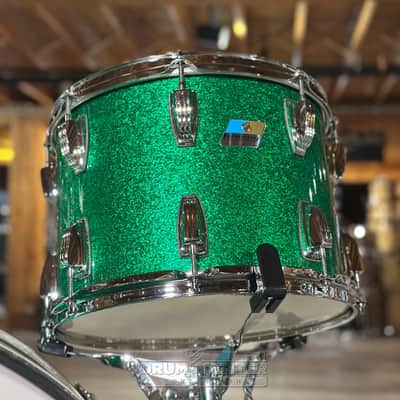 Ludwig Classic Maple 4pc Bonham Drum Set Green Sparkle image 3