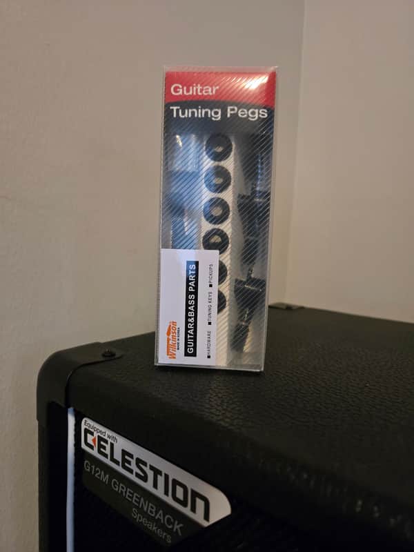 Wilkinson Wilkinson 6 Inline Black E-Z Post Guitar Tuners EZ Post Guitar Tuning Keys Pegs Guitar Machine Heads 2006 - Black image 1