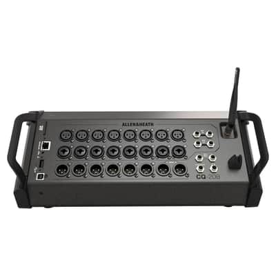Allen & Heath AH-CQ20B Ultra-Compact 20in / 8out Digital Mixer Bundle w/ 2-Pack Pig Hog PHM15 Pig Hog 8mm Mic Cable, Power Cable and Liquid Audio Polishing Cloth image 2