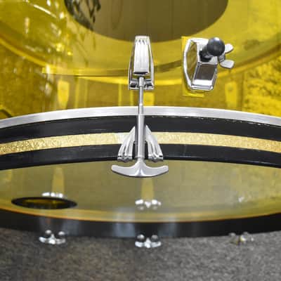 Vintage Ludwig Yellow Vistalite, Super Clean "Bonham" sizes: 14, 16, 18, 26 image 20