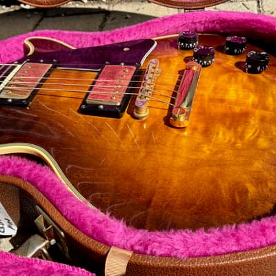 1985 Gibson Les Paul Custom Tobacco Sunburst Gold Hardware Original Brown Case image 4
