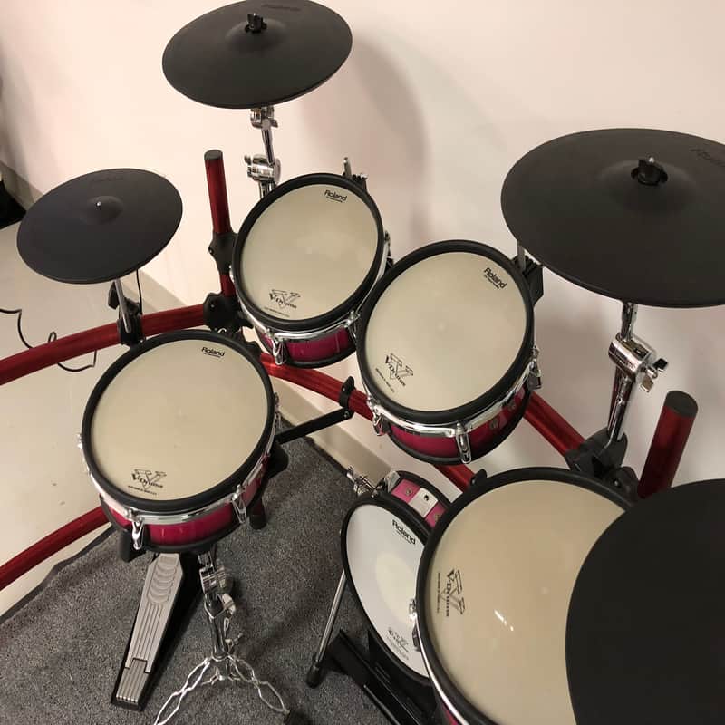 Roland TD-10 Red Expanded Drum Kit - Electronic - TDW-1 - Very