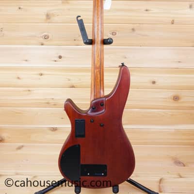 Ibanez SRH500F-NNF Bass Workshop Fretless Soundgear - Natural Browned Burst Flat image 12