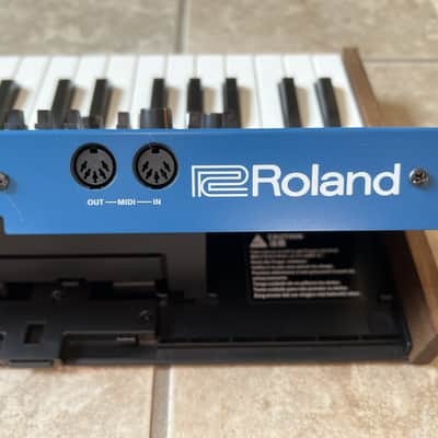Roland Boutique SH-01A Blue Synthesizer Rare w/ DK-01 Dock and Wood Sides MINT image 5