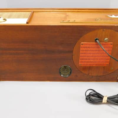1950s Vintage Farfisa Royal Artist Model III Portable Chord Organ Brown Natural Wood Made in Italy image 10