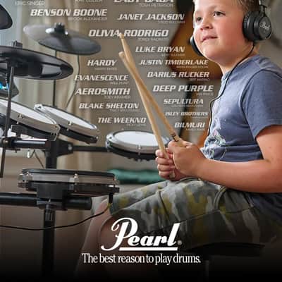 Pearl ERS1000 eRoadshow Electronic Drum Set, Complete Kit with Four Quiet Mesh Pads, Two Pedal Controllers, Cymbal Pads, Throne, Drum Rack, Headphones, and Sticks image 5