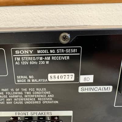 Sony STR-SE581 Receiver HiFi Stereo Home Theater 5.1 Channel Radio Vintage Dolby image 6