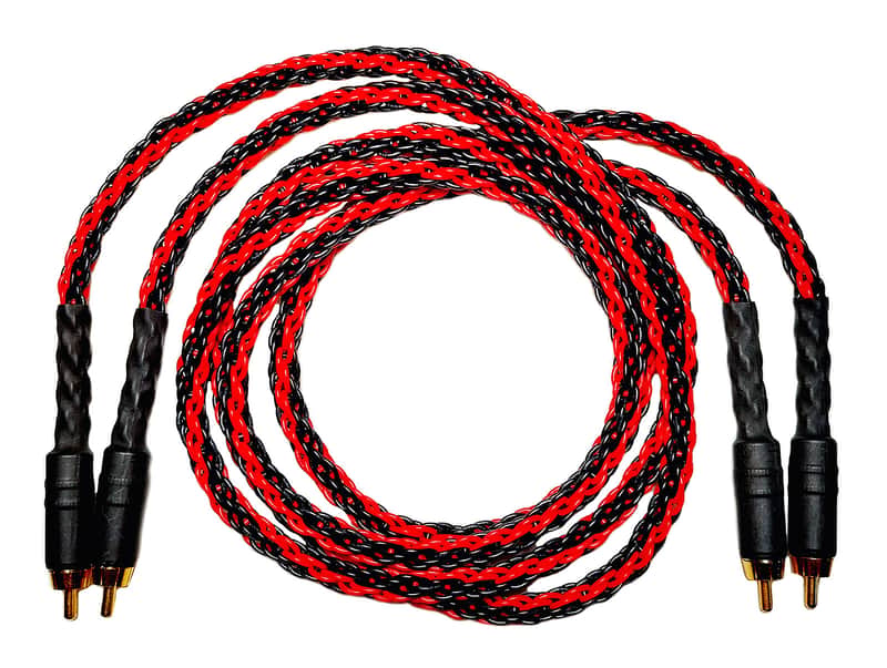 Black Sheep Kable Mars RCA Stereo Interconnect Braided Audio Cable - 1 Meter image 1