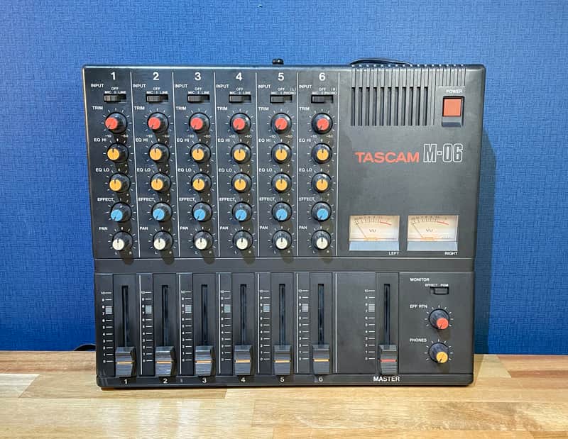 TASCAM M-06 80s 6 Channel All Stereo Mixer Very Rare | Reverb