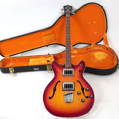 1969 Guild Starfire Bass II - Sunburst - Rare Double Pickup Hagstrom Bi Sonic - Original Case image 3