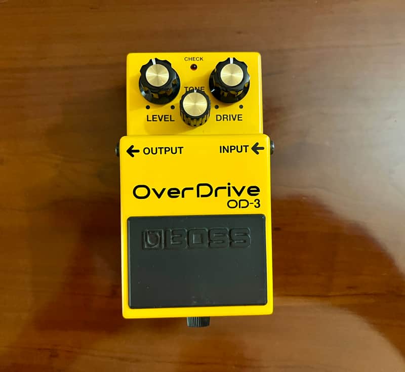 Boss OD-3 OverDrive (Silver Label) 1997 - Present - Yellow image 1
