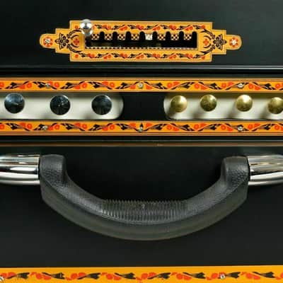 Handmade  9 Scale Changer Finish Portable Harmonium 3 Reeds Black Matt Musical Instrument image 7