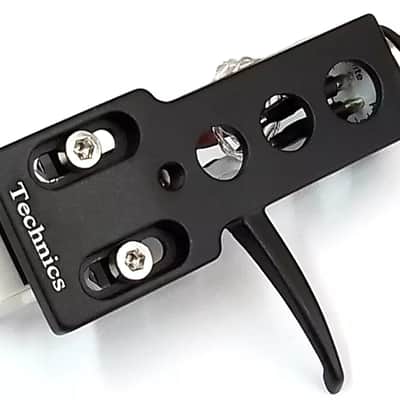 Technics Headshell + Audio Technica AT3600L Cartridge, Stylus For SL-1200 - SL-1210 Turntables, Fits All Models (Black Finish) image 1
