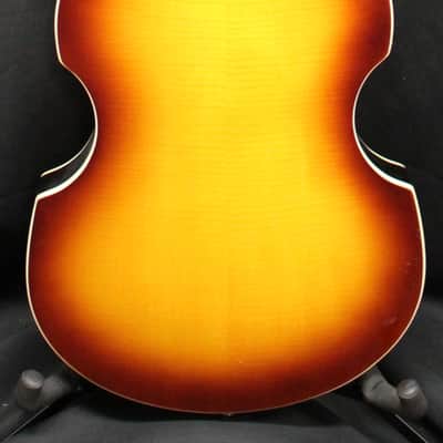 2024 Epiphone Viola Bass 4 String Electric Hollowbody Bass Guitar Vintage Sunburst 7lbs 2oz image 3