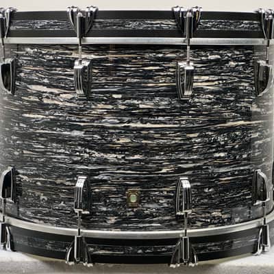 Ludwig 22/13/16" Classic Maple Fab Outfit - Black Oyster Pearl image 6