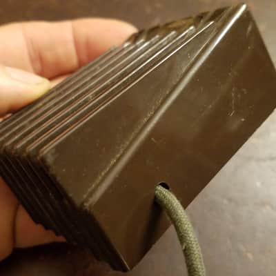 Turner Rare 162 Crystal harp mic lo-fi Hi-Z vintage 1950s - brown and gold image 9